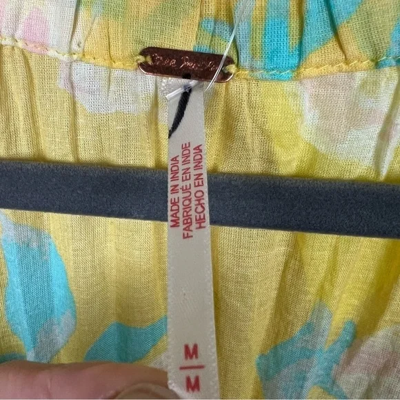 Free People Golden Hour Border Maxi Dress Yellow - Picture 6 of 9